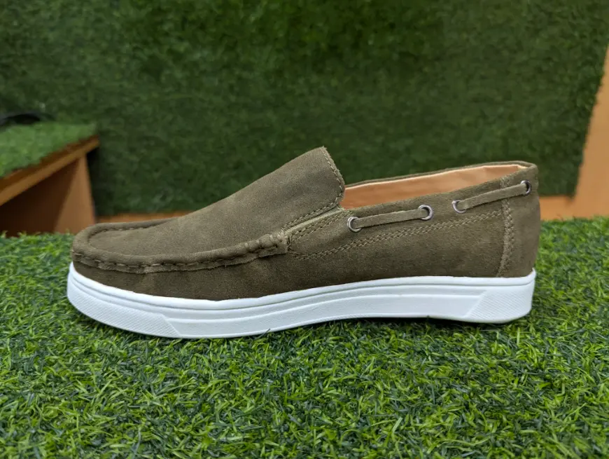G Leather Heritage Olive Casual Loafer - Image 2